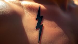 Read more about the article Lightning Tattoo Meaning and Symbolism