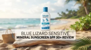 Read more about the article Blue Lizard Sensitive Mineral Sunscreen SPF 30+ Review: Best for Sensitive Skin